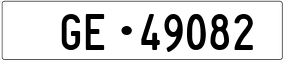 Trailer License Plate